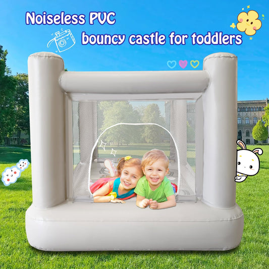 Dream Castle Mini Bounce House with electric pump for quick setup