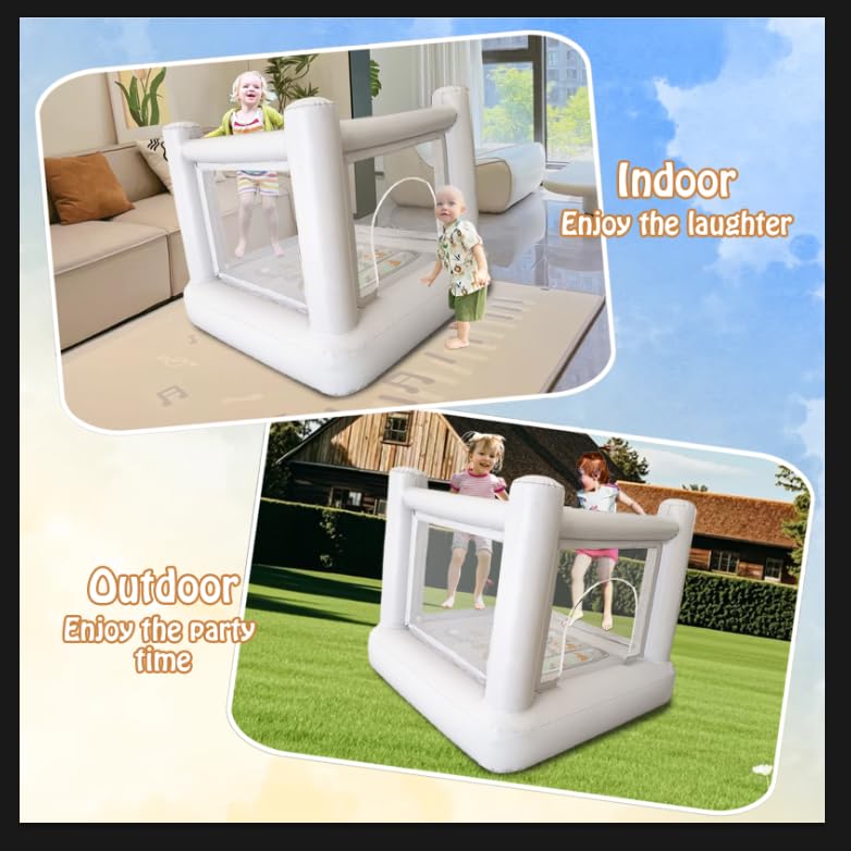 Dream Castle Mini Bounce House versatile for indoor and outdoor use