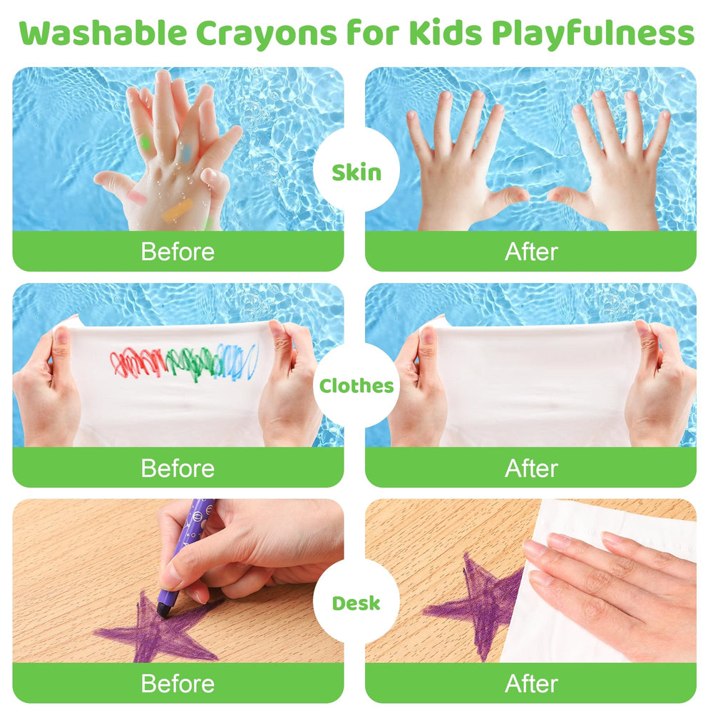 DreamCandy Twist Crayons durable case protects crayons during play