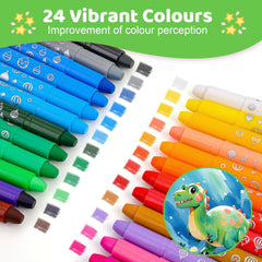 DreamCandy Twist Crayons easy grip for little hands during drawing