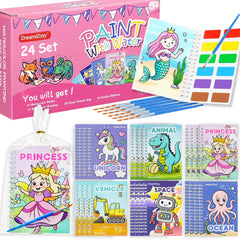 DreamCosy 24-pack watercolor books with animal themes spark creativity