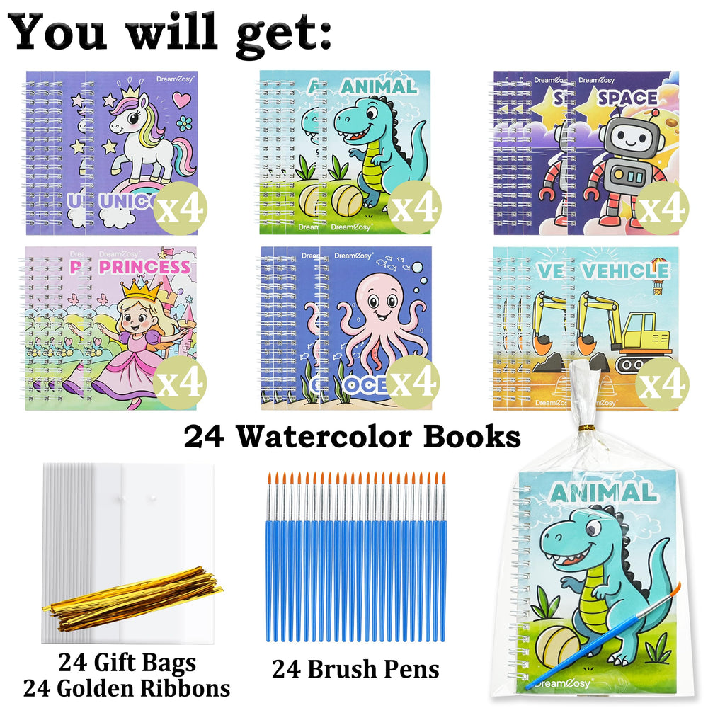 Close-up of DreamCosy water-activated pages enabling mess-free coloring