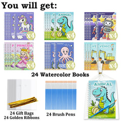 Close-up of DreamCosy water-activated pages enabling mess-free coloring