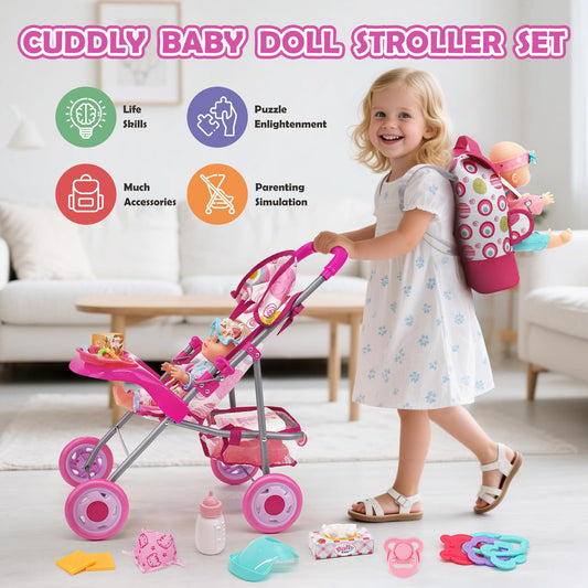 Dreamon 12-5-inch doll included for nurturing play and cuddly companionship.