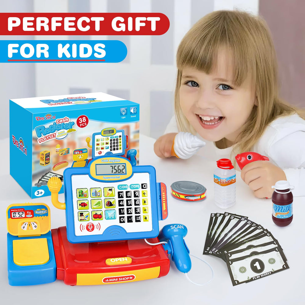 Dreamon apron and shopping bag for pretend store play