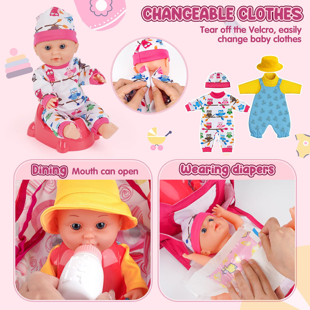Dreamon foldable canopy and handbag highlight changing station feature for pretend care