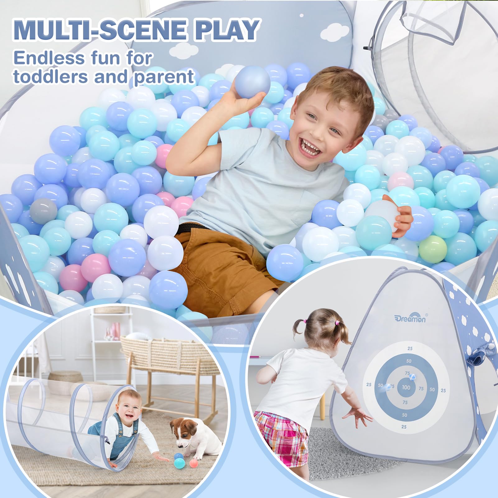 Dreamon indoor outdoor play area for versatile child play sessions.