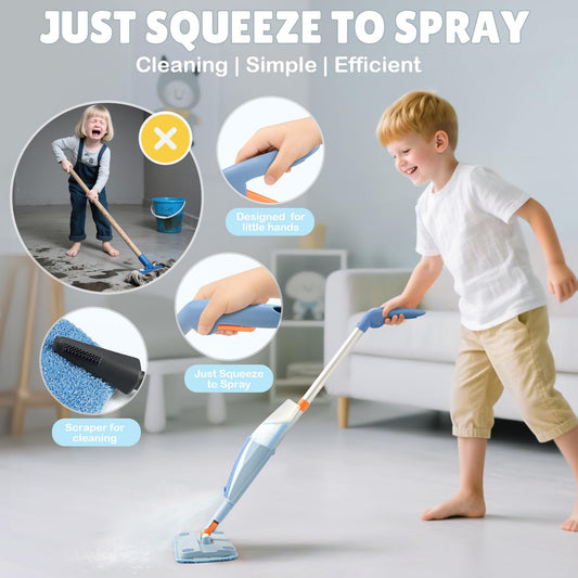Dreamon spray mop handle designed for small hands and easy grip.