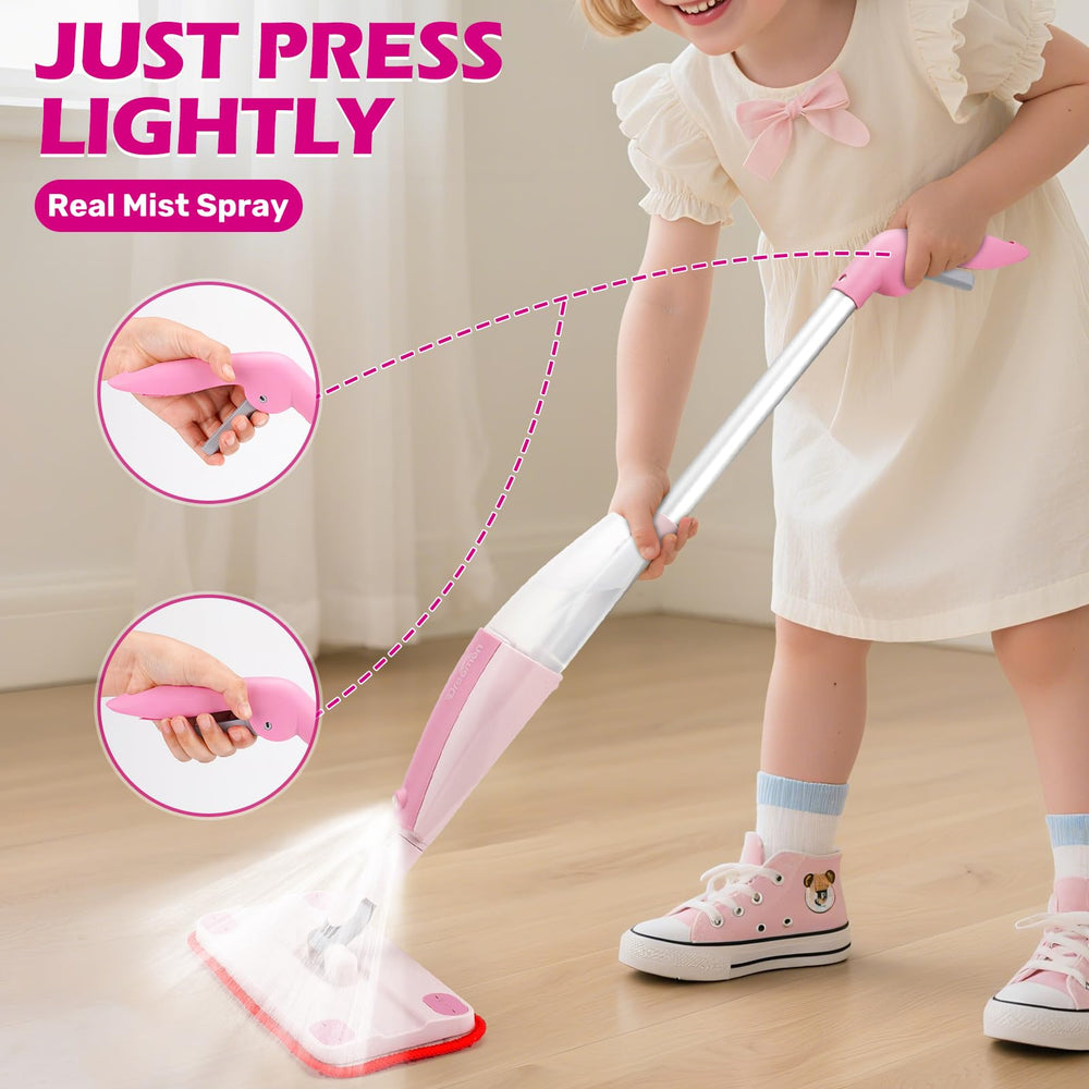 Dreamon Kids Spray Mop microfiber pads ready for soft floor cleaning