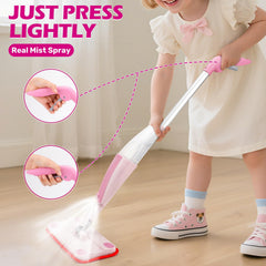 Dreamon Kids Spray Mop microfiber pads ready for soft floor cleaning