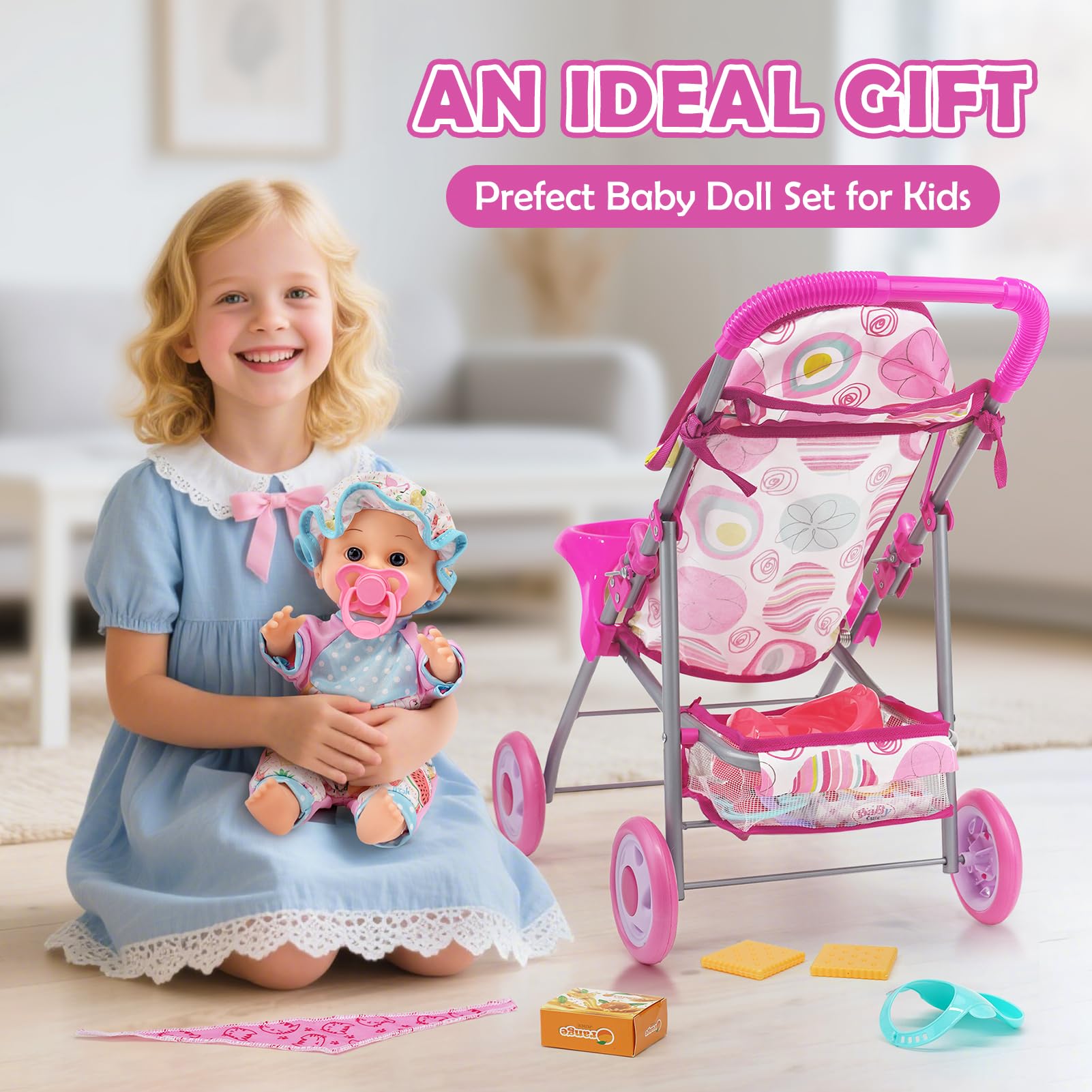 Dreamon potty and diaper bag addition enriching caregiving role-play scenarios.