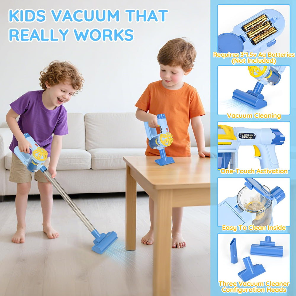 Dreamon wooden toddler cleaning set mop supports imaginative cleaning sessions for kids