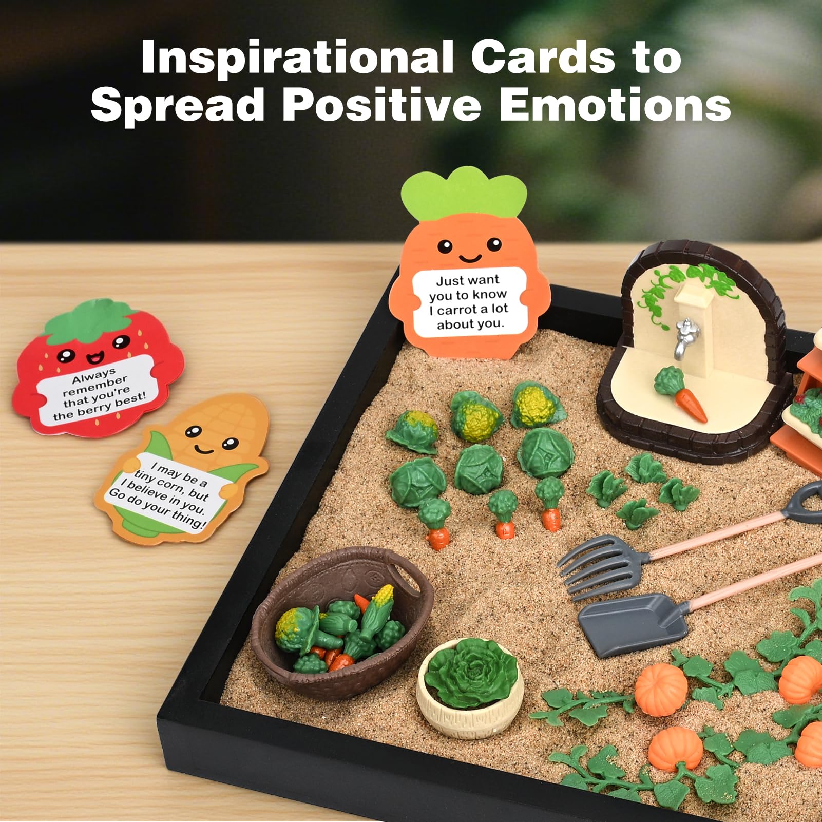 Dreamon Zen Sand Garden packaging displaying the complete 56-piece kit