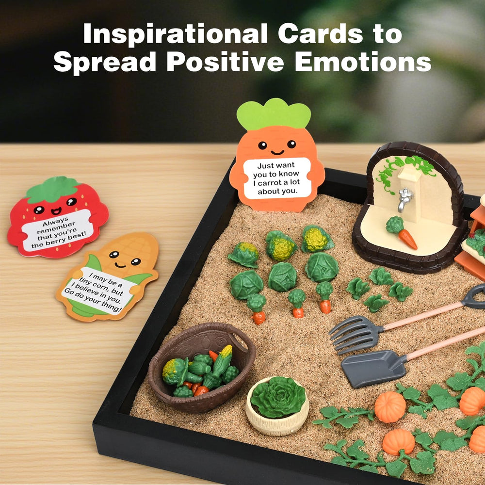 Dreamon Zen Sand Garden packaging displaying the complete 56-piece kit