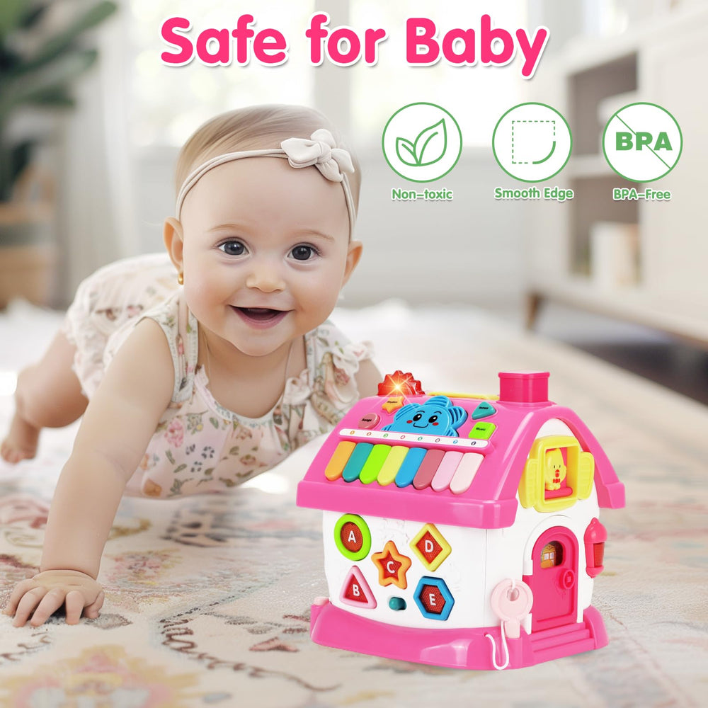 Dreampark drive-the-car feature supports imaginative play and fine motor skills.