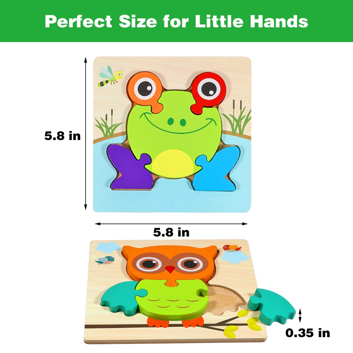 Dreampark puzzle frame showing organized pieces for easy play