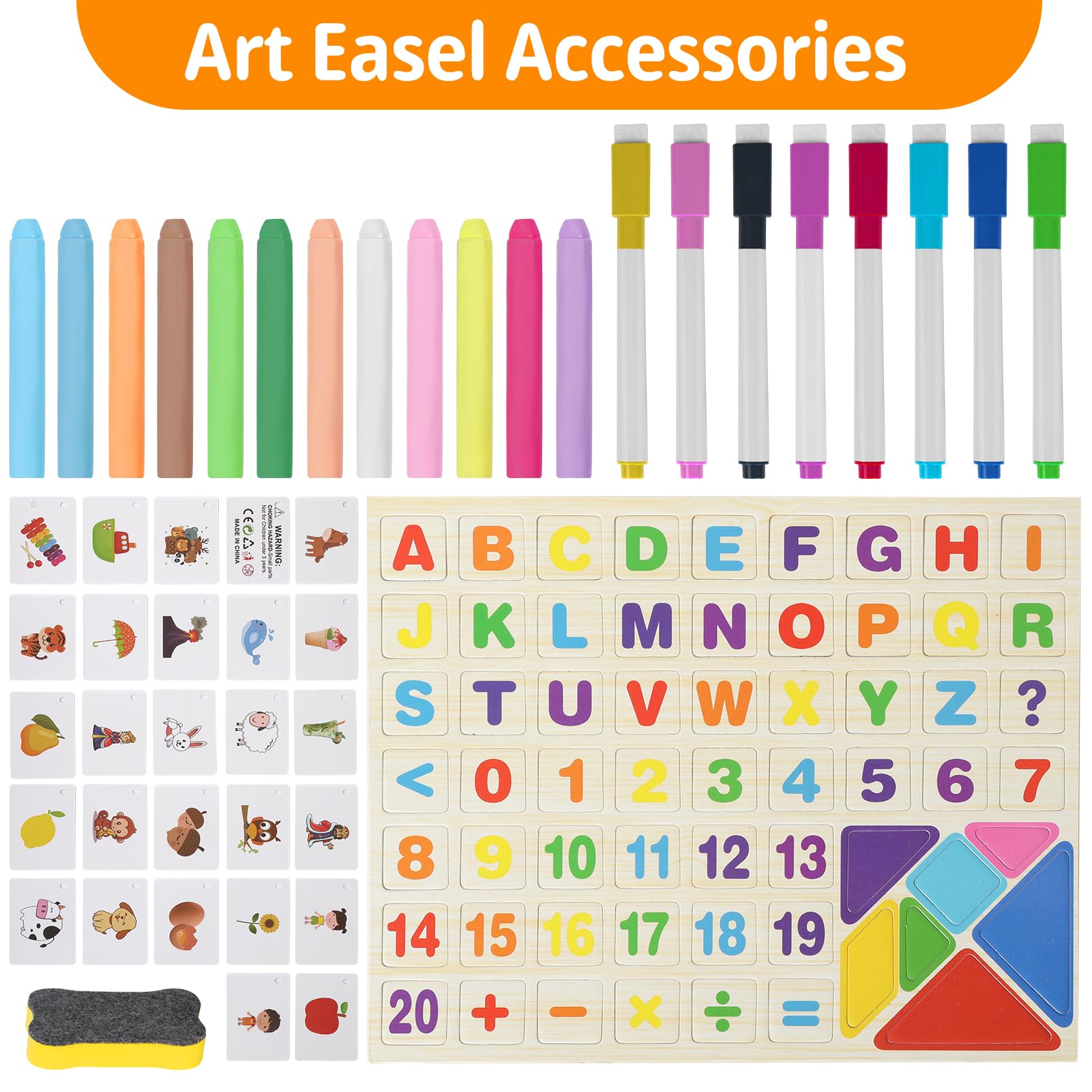Dreamtailor easel chalkboard side for chalk art and storytelling.