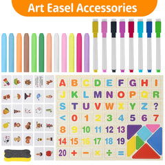 Dreamtailor easel chalkboard side for chalk art and storytelling.