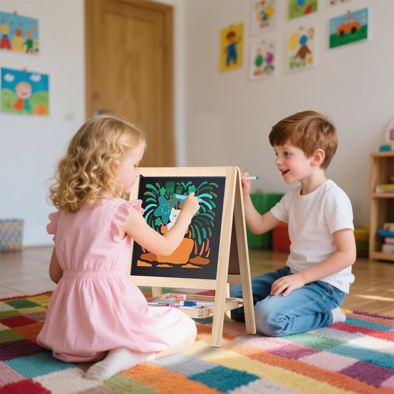 Dreamtailor foldable design fits tabletops and tight spaces for home or classroom.