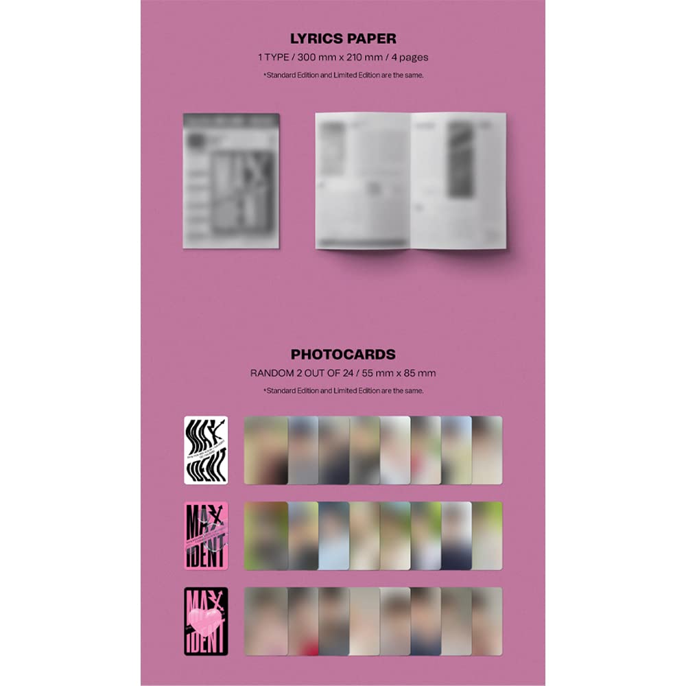 Dreamus Stray Kids MAXIDENT lyrics paper; easy lyric reference for sing-alongs.