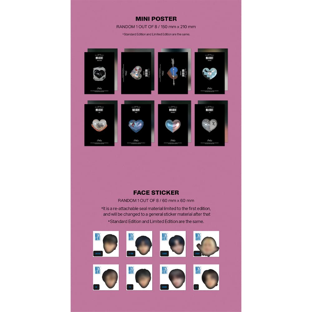 Dreamus Stray Kids MAXIDENT photocards; collectible keepsakes for fans.