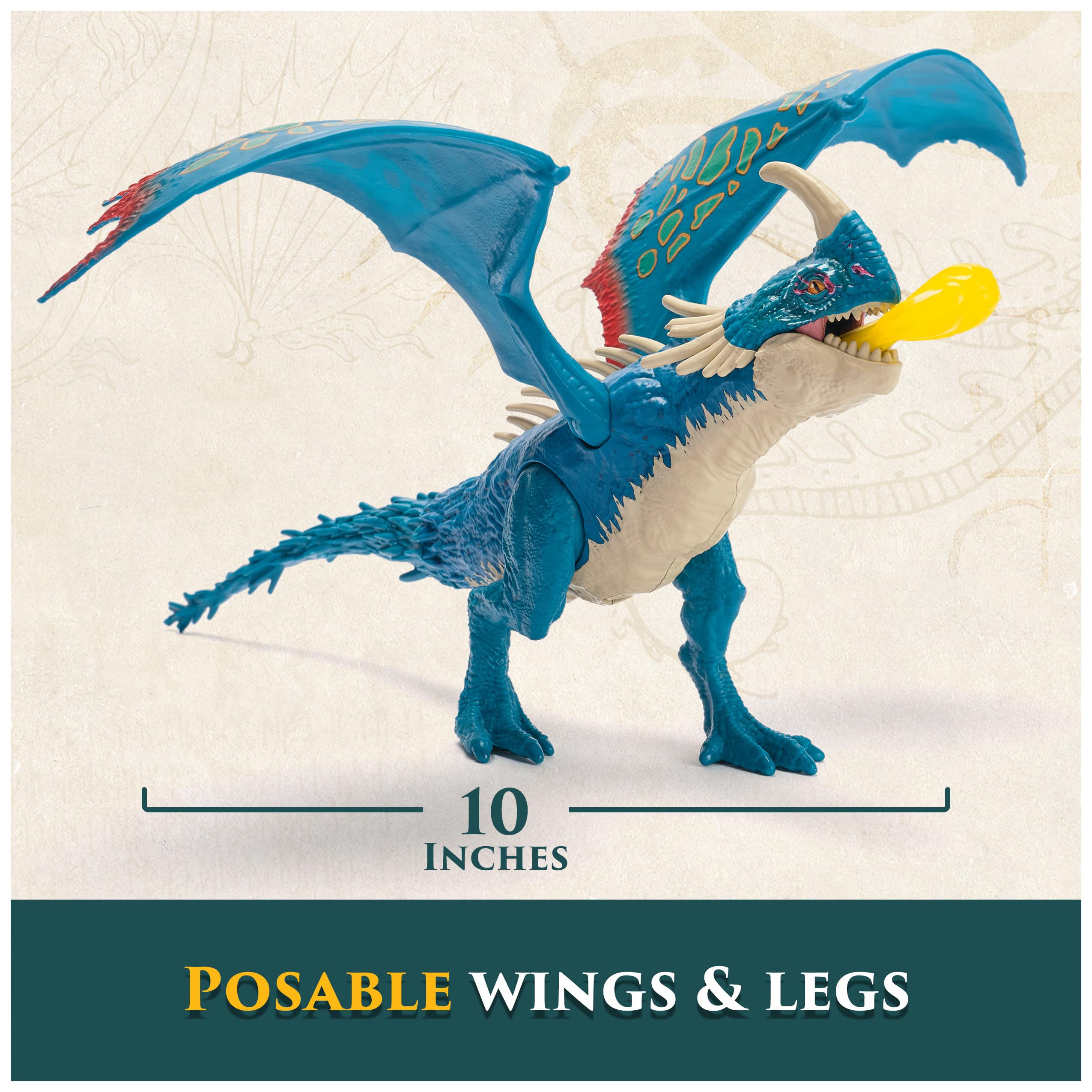 DreamWorks Dragons Battle Dragons Deadly Nadder detail highlights sculpted textures.
