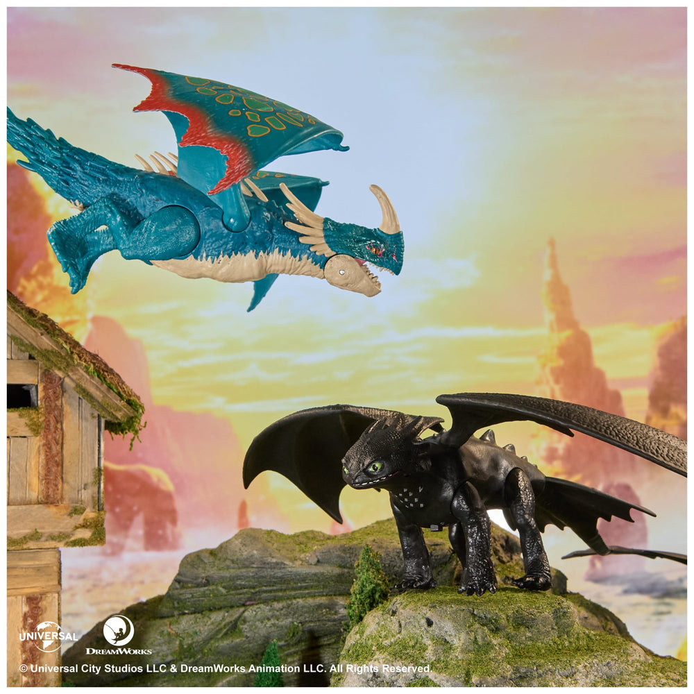 DreamWorks Dragons Battle Dragons Nadder in action pose inspires storytelling.