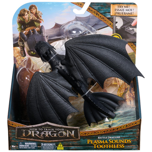 DreamWorks Night Fury movable wings for dynamic poses and scenes.