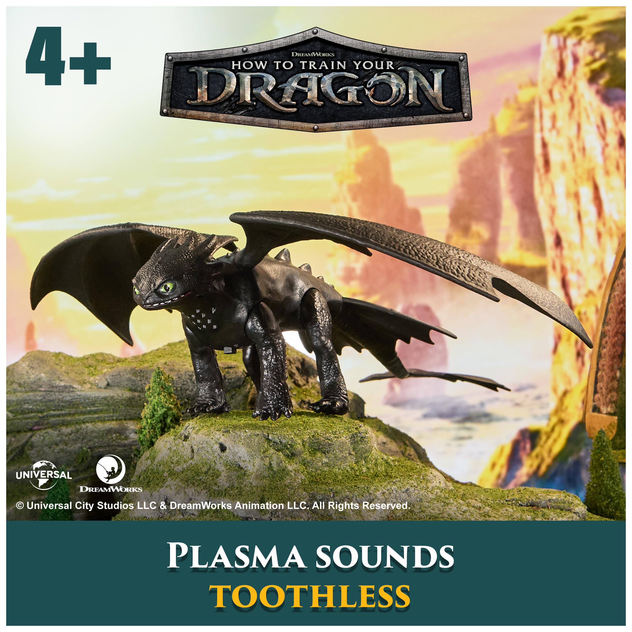 Night Fury plasma sounds button showcases exciting audio effects for pretend battles.