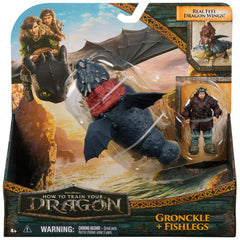 DreamWorks Dragons saddle pegs enable Fishlegs to ride Gronckle