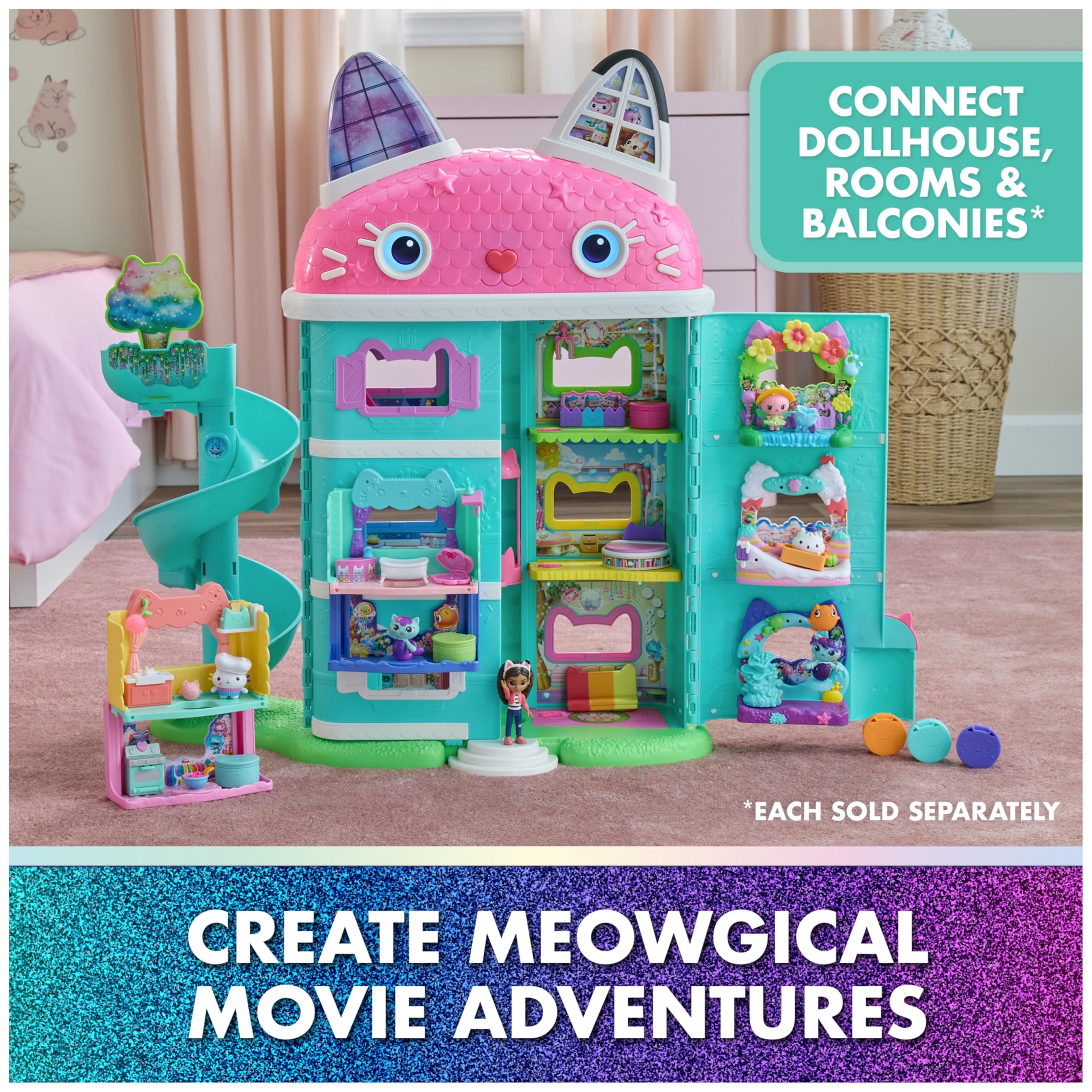 DreamWorks Gabby's Dollhouse delivery unbox reveals a surprise accessory.