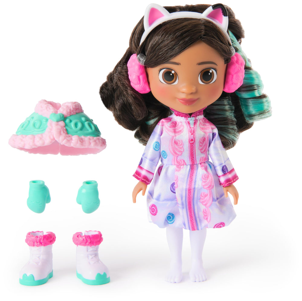 Candy-themed outfit accessories for Gabby Sweet Caprice enhance dress-up and creative play