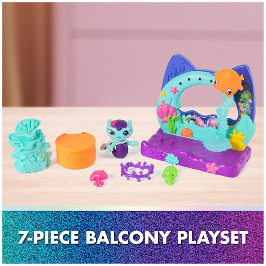 DreamWorks Gabby's Dollhouse MerCat movie figure for role-play fun.