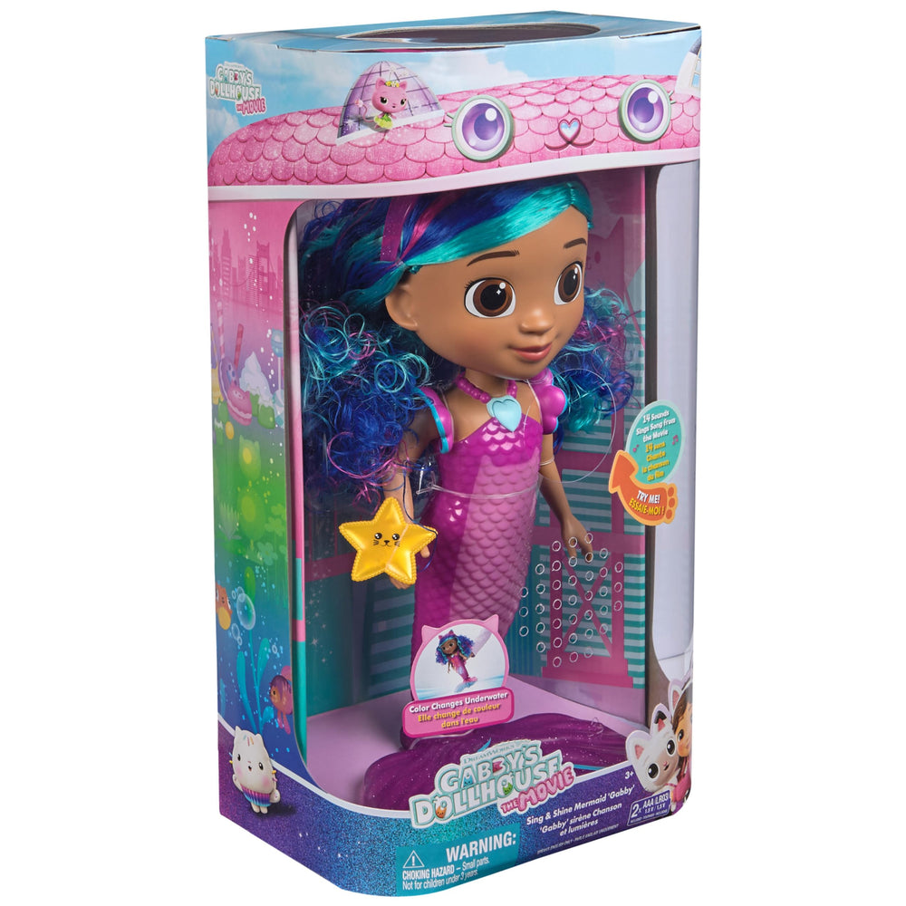 DreamWorks Gabby's Dollhouse mermaid with lights offers engaging storytelling moments.