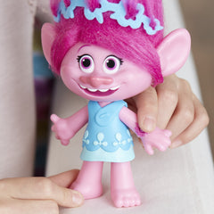 Shelf-friendly pose and vibrant colors for display with Trolls figures
