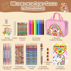 DreamyCandy Capybara scented markers add fun to coloring sessions