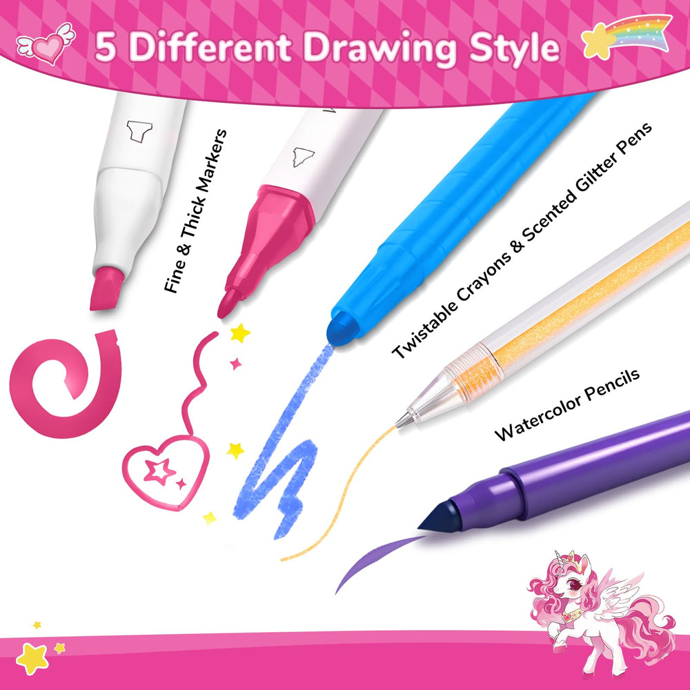DreamyCandy twistable crayons offer mess-free coloring on the go.