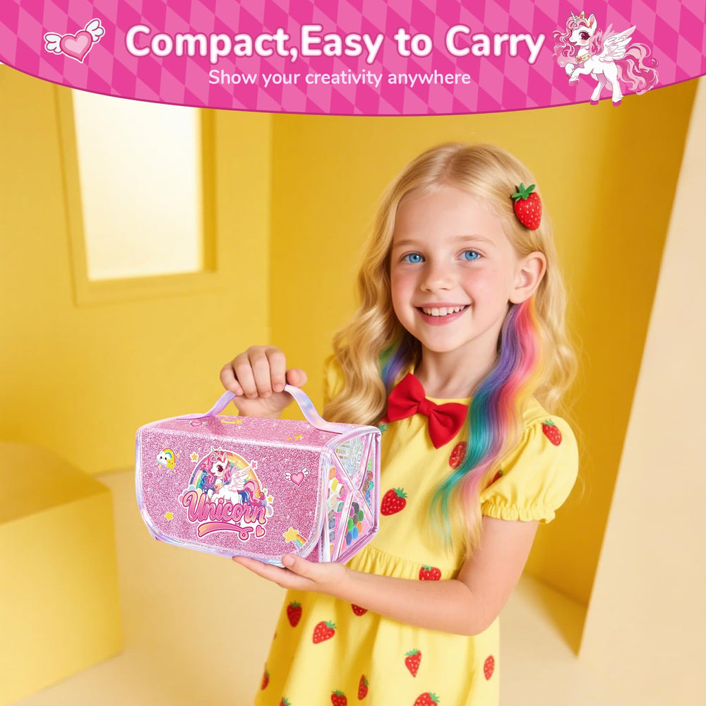 DreamyCandy unicorn gift box presents a delightful art set for birthdays.