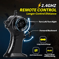 Drefirsa RC monster truck 2.4GHz remote control for stable handling