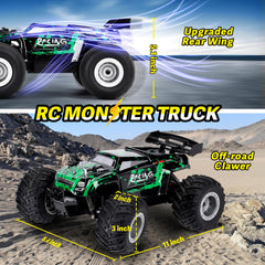 Drefirsa RC monster truck climbs 45 degrees with power