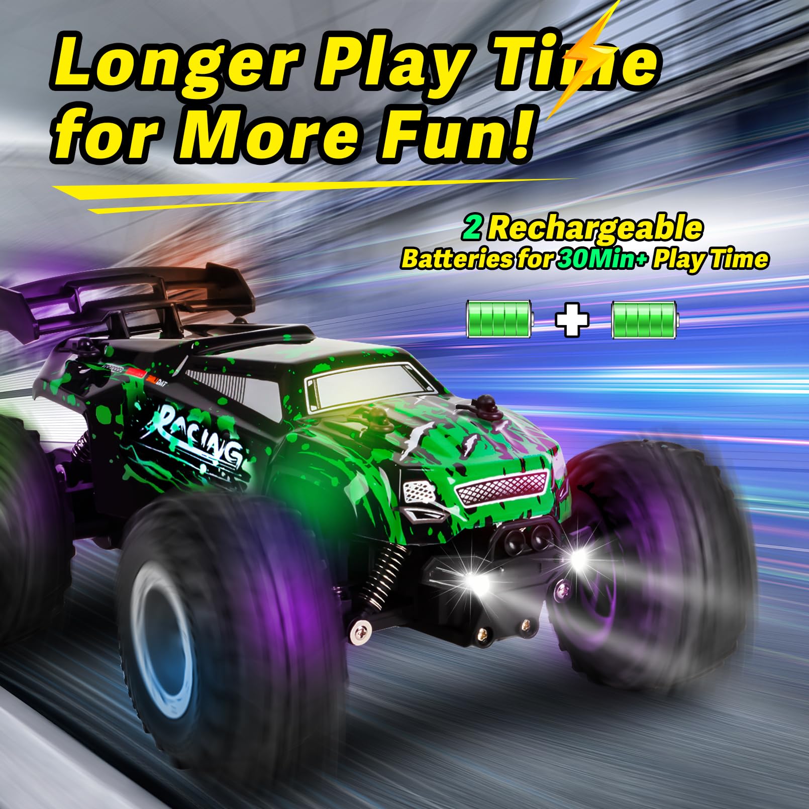 Drefirsa RC monster truck anti-collision shock-resistant design