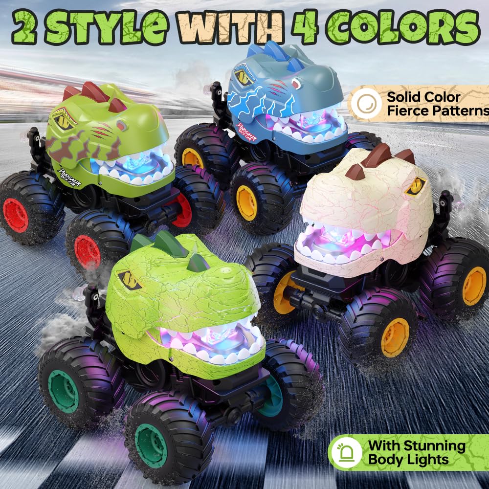 Drefirsa dinosaur RC car swaying body motion adds dynamic play.