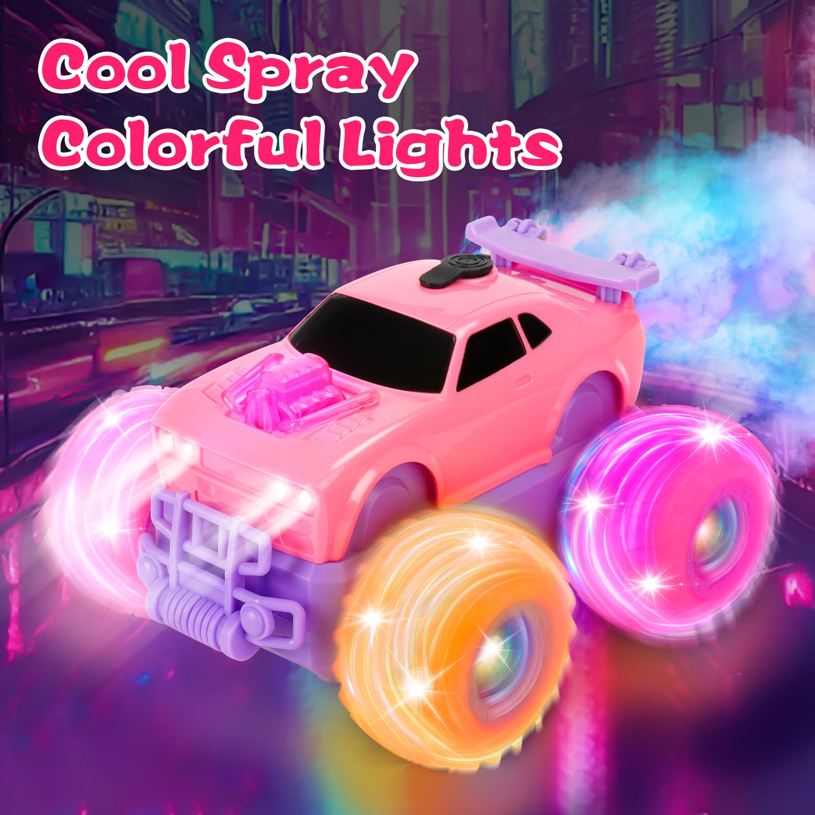 Drefirsa Princess RC Car spins and stunts for fun tricks