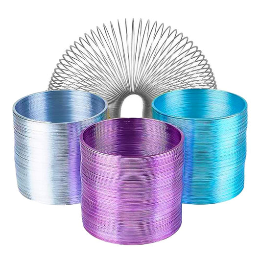 The Dreidel Company blue 60mm coil spring for lively desk toys and prizes