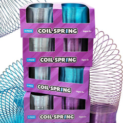 The Dreidel Company silver 60mm coil spring, adds shimmer to goody bags and crafts