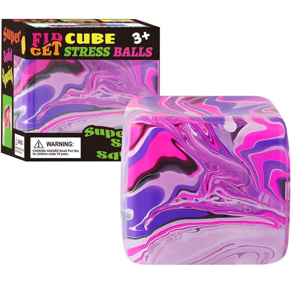 Drephere pink ice cube stress ball, portable and squeezable