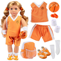 Dress Along Dolly jersey shirt for 18-inch dolls enhances realistic play