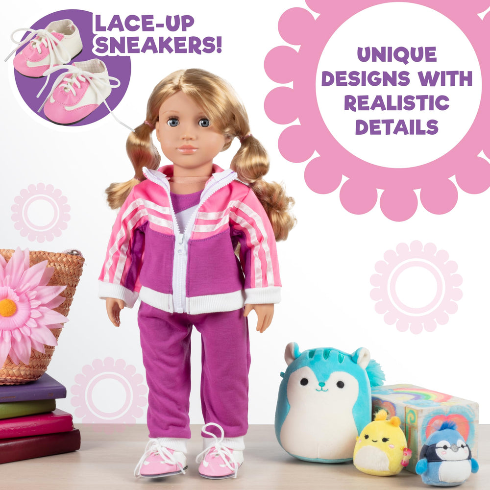 Dress Along Dolly bundle highlights a complete gymnastics set for imaginative play