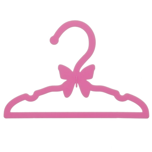 Close-up of Dress Along Dolly butterfly hanger showing delicate details.