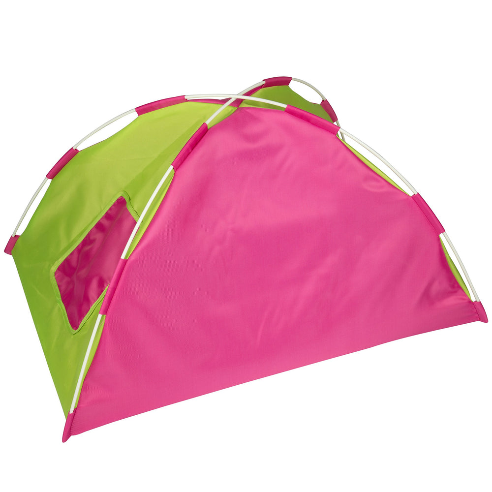 Dress Along Dolly tent is sized for other 18-inch dolls.